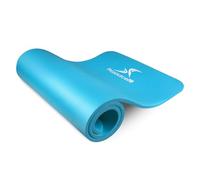 ProSource Premium 15mm Extra Thick 180cm Long High Density Exercise Yoga Mat with Comfort Foam and Carrying Straps
