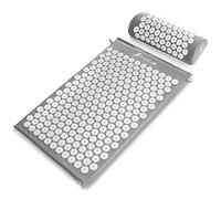ProsourceFit Acupressure Mat and Pillow Set, Grey
