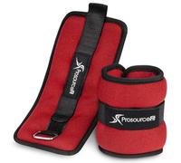ProsourceFit Ankle, Wrist, Arm, and Leg Weights for Men and Women, Set of 2, 1.5lb each, Red