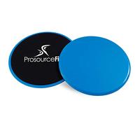 ProsourceFit Core Sliding Exercise Discs, Dual-Sided Sliders for Use on Any Surface at Home or Gym for Full-Body Workouts, Set of 2