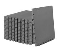 ProsourceFit Extra Thick Puzzle Exercise Mat 1", EVA Foam Interlocking Tiles for Protective, Cushioned Workout Flooring for Home and Gym Equipment, Grey 3-pack