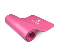 ProsourceFit Extra Thick Yoga and Pilates Mat ½” (13mm), 71-inch Long High Density Exercise Mat with Comfort Foam and Carrying Strap, Pink