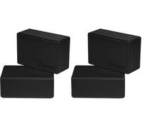 ProsourceFit Foam Yoga Blocks, High Density EVA Yoga Bricks 4”x 6” x 9” (Set of 2), Black (Pack of 2)