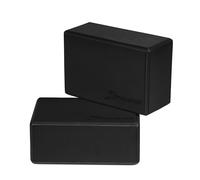 ProsourceFit Foam Yoga Blocks, High Density EVA Yoga Bricks 4”x 6” x 9” (Set of 2), Black