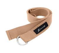 ProsourceFit Metal D-Ring Yoga Strap 8’ Durable Cotton for Stretching and Flexibility