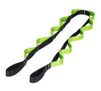 ProsourceFIt Multi-Loop Stretching Strap 8 Ft for Yoga, Pilates, Physical Therapy, Sports, Dance & Gymnastics to Improve Posture, Increase Flexibility and Mobility, Green