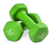 ProsourceFit Neoprene Dumbbell Coated for Non-Slip Grip, 4 lb, Lime