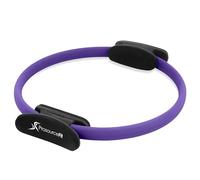 ProsourceFit Pilates Resistance Ring, 14" Diameter with Dual Grip Handles for Core Strength, Thigh Toning, Purple