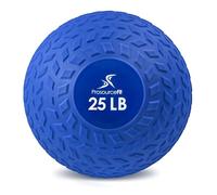 ProsourceFit Slam Medicine Balls 5, 10, 15, 20, 25, 30, 50lbs Smooth and Tread Textured Grip Dead Weight Balls for Strength and Conditioning Exercises, Cardio and Core Workouts