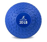 ProsourceFit Slam Medicine Balls 5, 10, 15, 20, 25, 30, 50lbs Smooth and Tread Textured Grip Dead Weight Balls for Strength and Conditioning Exercises, Cardio and Core Workouts