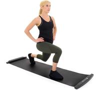 ProsourceFit Slide Board Mat for Exercise 6’ with End Stops, Booties & Carrying Bag for Low-Impact Indoor Home Workouts and Sports Training