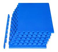 ProsourceFit Extra Thick Puzzle Exercise Mat ¾” and 1", EVA Foam Interlocking Tiles for Protective, Cushioned Workout Flooring for Home and Gym Equipment