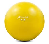 ProsourceFit Weighted Toning Exercise Balls for Pilates, Yoga, Strength Training and Physical Therapy, 2 lb to 8 lb, Color Coded