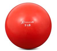 ProsourceFit Weighted Toning Exercise Balls for Pilates, Yoga, Strength Training and Physical Therapy, 2 lb to 8 lb, Color Coded