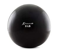ProsourceFit Weighted Toning Exercise Balls for Pilates, Yoga, Strength Training and Physical Therapy, 2 lb to 8 lb, Color Coded