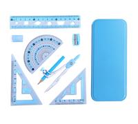 Prospactor and Set - Beginner Geometry Kit, Math Tool, Drawing Instrument with Ruler, Study Aid for Students, Classroom, Educational Training, Exam Preparation, College