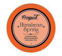 Prospect Tea Pack of 40 Oolong Himalayan Spring Peach Tea Pads for K Cup Coffee Machines Including 2.0