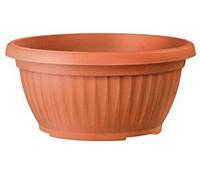 Prosper Plast Corinthian Low Planter/Flower Pot (40cm, Terracotta)