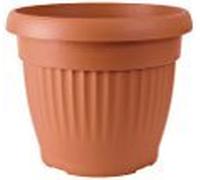 Prosper Plast Corinthian style Round Planter/Flower Pot (40cm,Terracotta)