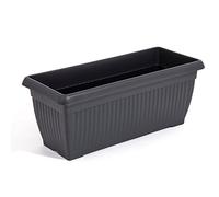 Prosper Plast Corinthian Trough Flower Pot/Planter (80cm, Black)