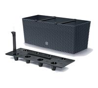 Prosper Plast DRTC500-S433 51.4 x 19.2 x 18.6 cm "Rato" Case Flowerpot - Anthracite
