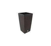 Prosper Plast DRTS170-440U 17 x 17 x 32.4 cm Rato Square Flowerpot - Dark Brown (12-Piece)