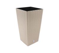 Prosper Plast DRTS265-7529U 26.5 x 26.5 x 50 cm Rato Square Flowerpot - Mocca (12-Piece)