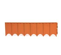 Prosper Plast IKRR-R624 595 x 16 cm Garden Fence ,Assorted (Brown, Terracotta, Green)