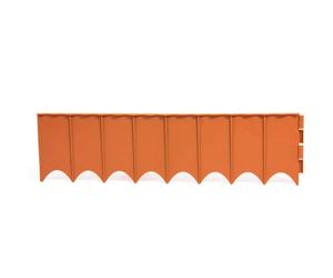 Prosper Plast IKRR-R624 595 x 16 cm Garden Fence ,Assorted (Brown, Terracotta, Green)