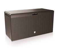 Prosper Plast MBRP290 119 x 48 x 60 cm Boxe Rato Garden Container - Anthracite (New Rattan Brown)