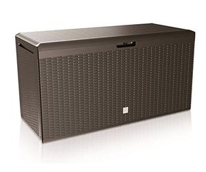 Prosper Plast MBRP290 119 x 48 x 60 cm Boxe Rato Garden Container - Anthracite (New Rattan Brown)