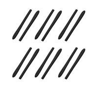 ProsperLink Silicone Glasses Retainer 6 Pairs Anti Slip Glasses Ear Hook Grip, Anti-Slip Cover for Eyeglasses Ear Hook, Ear Socks Leg Tubes for Thin Metal Eyeglass Sunglasses Legs (Black)