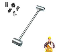 Prosperousk Door Hinge Adjustment Tool, Prosperousk Adjustment Tool, Precision Steel Gap Wrench with Dual Seam Heads, Anti-Corrosion Finish, Ergonomic Grip for Simple Home Fixes(S)