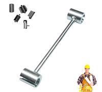 Prosperousk Door Hinge Adjustment Tool, Prosperousk Adjustment Tool, Precision Steel Gap Wrench with Dual Seam Heads, Anti-Corrosion Finish, Ergonomic Grip for Simple Home Fixes(L)