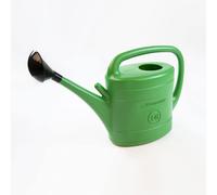 Prosperplast 14L Green Plastic Watering Can w/Black Rose Head For Veg
