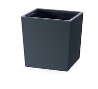 Prosperplast 2-in-1 Flower Pot with Inner Tub, Planter, Plant Pot, Herb Pot, Plant Pot, Plastic, Square, 29.5 cm x 29.5 cm x 29 cm (Anthracite)