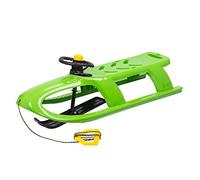 Prosperplast 2-Sitzer Bullet Control Kinderschlitten mit Lenkung Schlitten Kunststoff Lenkbar Zugseil