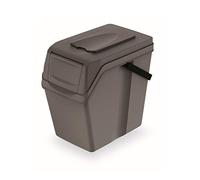 PROSPERPLAST 25 L Recycling Bin, Plastic Sortibox with Grey Lid, 40.2 (L) x 24 (W) x 37.7 (H) cm