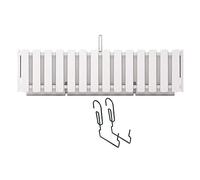 Prosperplast Boardee Fencycase Balcony Box with Hanging and Watering System, Flower Box, Flower Pot with Hook Planter (580 mm Length, White)