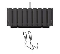 Prosperplast Boardee Fencycase Balcony Box with Hanging and Watering System, Flower Box, Flower Pot with Hook Planter (580 mm Length, Anthracite)