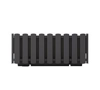 Prosperplast Boardee Fencycase Balcony Flower Box, Balcony Planter Box, Rustic Design for Indoor and Outdoor Use, Length: 380 mm, Anthracite