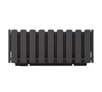 Prosperplast Boardee Fencycase Balcony Flower Box, Balcony Planter Box, Rustic Design for Indoor and Outdoor Use, Length: 580 mm, Anthracite