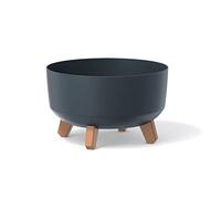 Prosperplast Charcoal Grey Planter without Container GRACIA Collection 28.5 x 28.5 x 17.7 cm Capacity 6.8 L