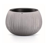 Prosperplast Concrete Hanging Bowl Flower Pot Plant Pot 2 in 1 with Plastic Plant Pot Round