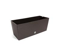 Prosperplast Dark brown premium quality 60 cm Rato CASE flower pot, rattan impression