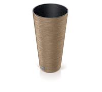 Prosperplast Flower Inner Pot, Plastic Wood, Brown, Ø 25 cm