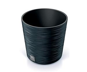 Prosperplast Furu Collection Anthracite Planter with Tank 25 x 25 x 24.6 cm Capacity 7.5 litres.