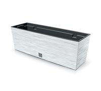 Prosperplast FURU Collection White Planter with Tank 58 x 18 x 19.5 cm Capacity 12 Litres