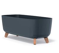 Prosperplast Flower Pot, Wood, Charcoal, DGCL400 | 19,5 x 39 x 18,7 cm