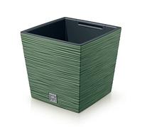 Prosperplast Ground Planter with Tank Furu Collection 24 x 24 x 23.5 cm, 7.5 L Capacity, Green, Terra, 24 x 24 x 23,5 cm